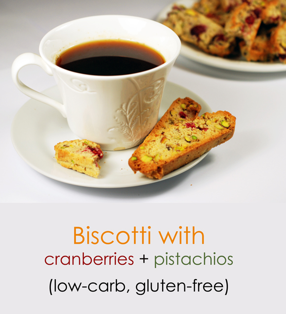 Low-carb, gluten-free biscotti